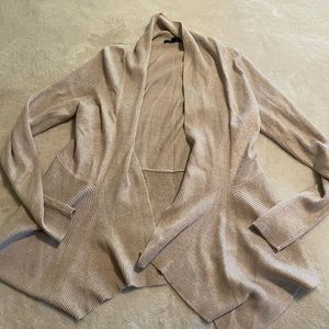 Champagne colored open sweater